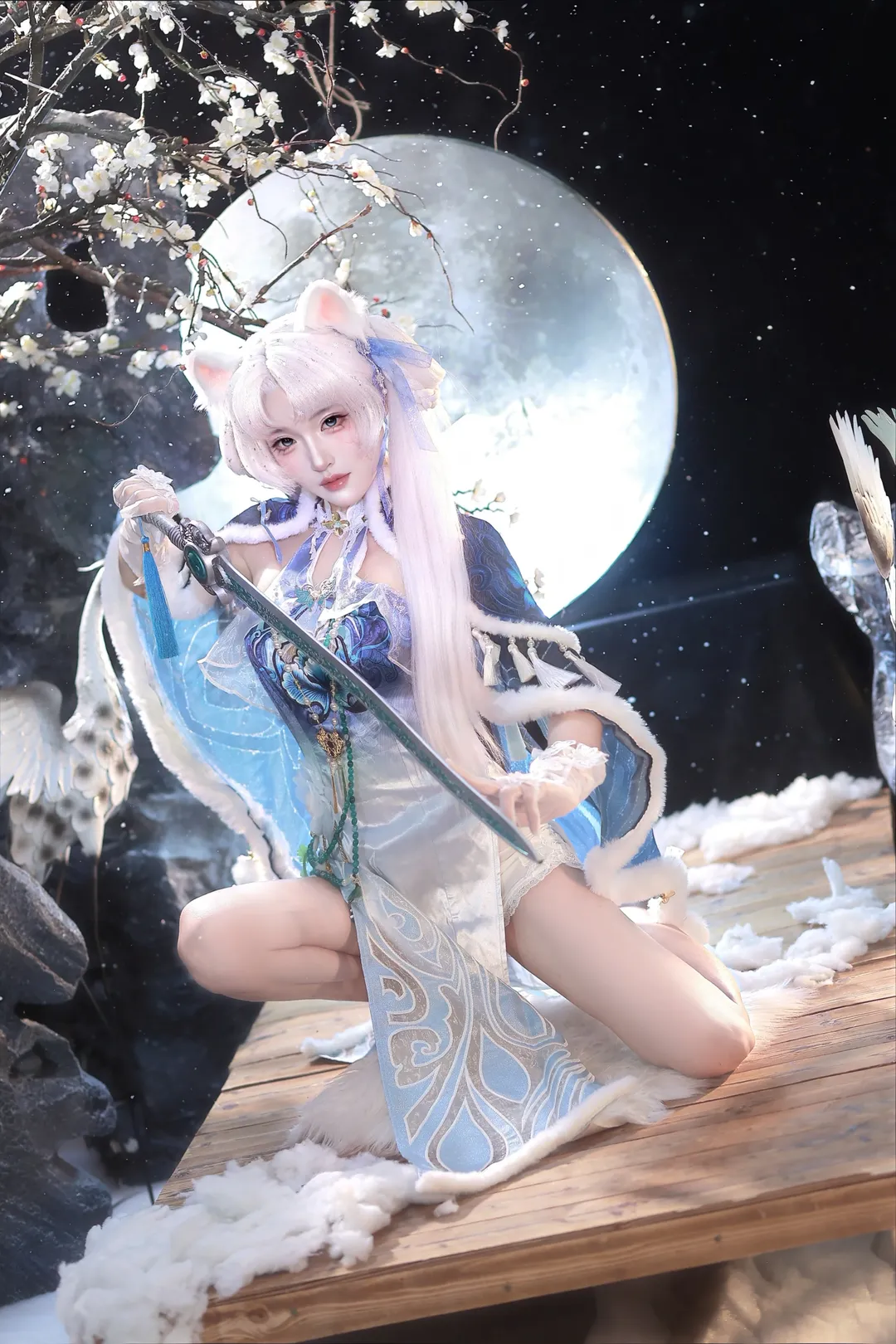 永劫无间, 顾清寒cos, 藏雨阁主, cosplay动作分享, 国风武侠cos - 第1张