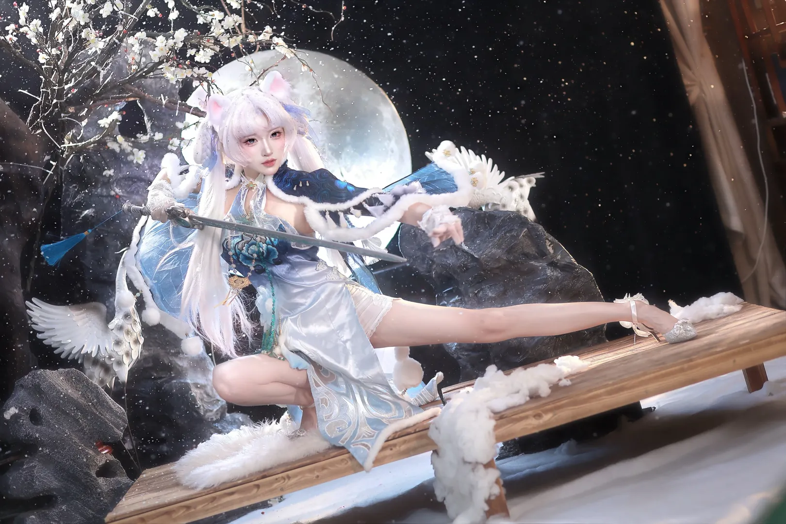 NARAKA: BLADEPOINT, 顧清寒コスプレ, 蔵雨閣主, コスプレポーズの共有, 中国風武侠コスプレ