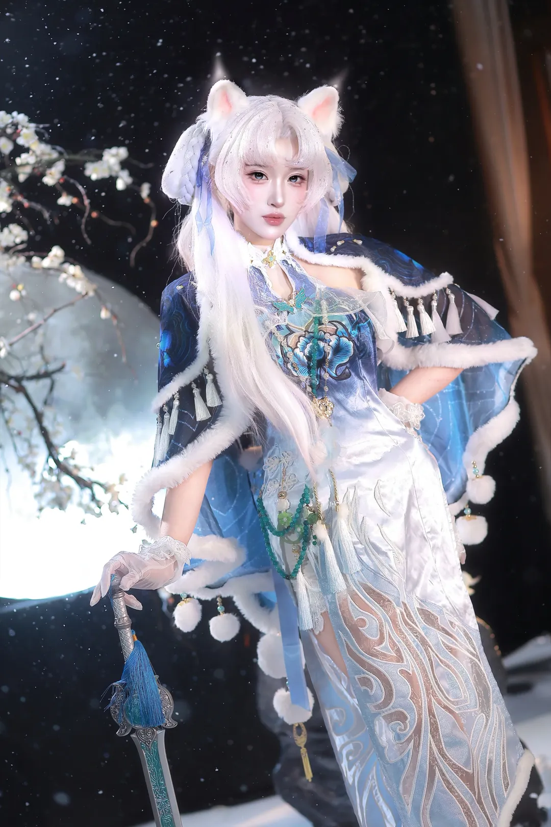 永劫无间, 顾清寒cos, 藏雨阁主, cosplay动作分享, 国风武侠cos - 第3张