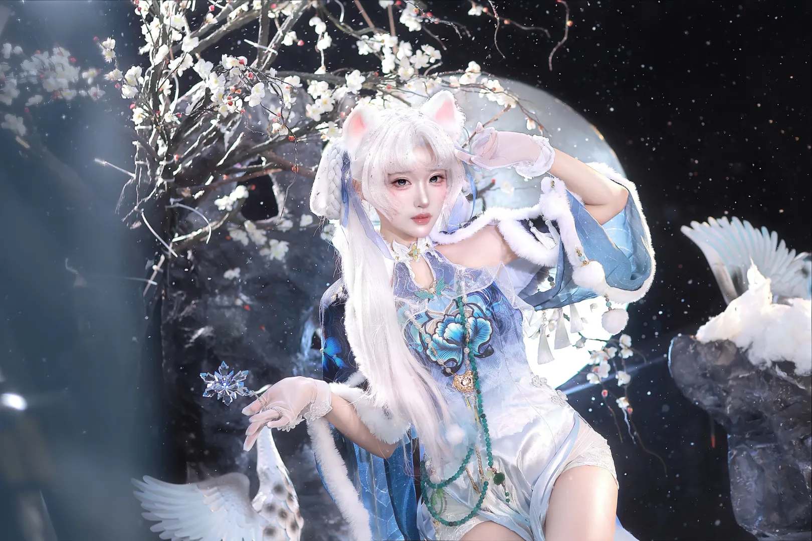 永劫无间, 顾清寒cos, 藏雨阁主, cosplay动作分享, 国风武侠cos - 第4张