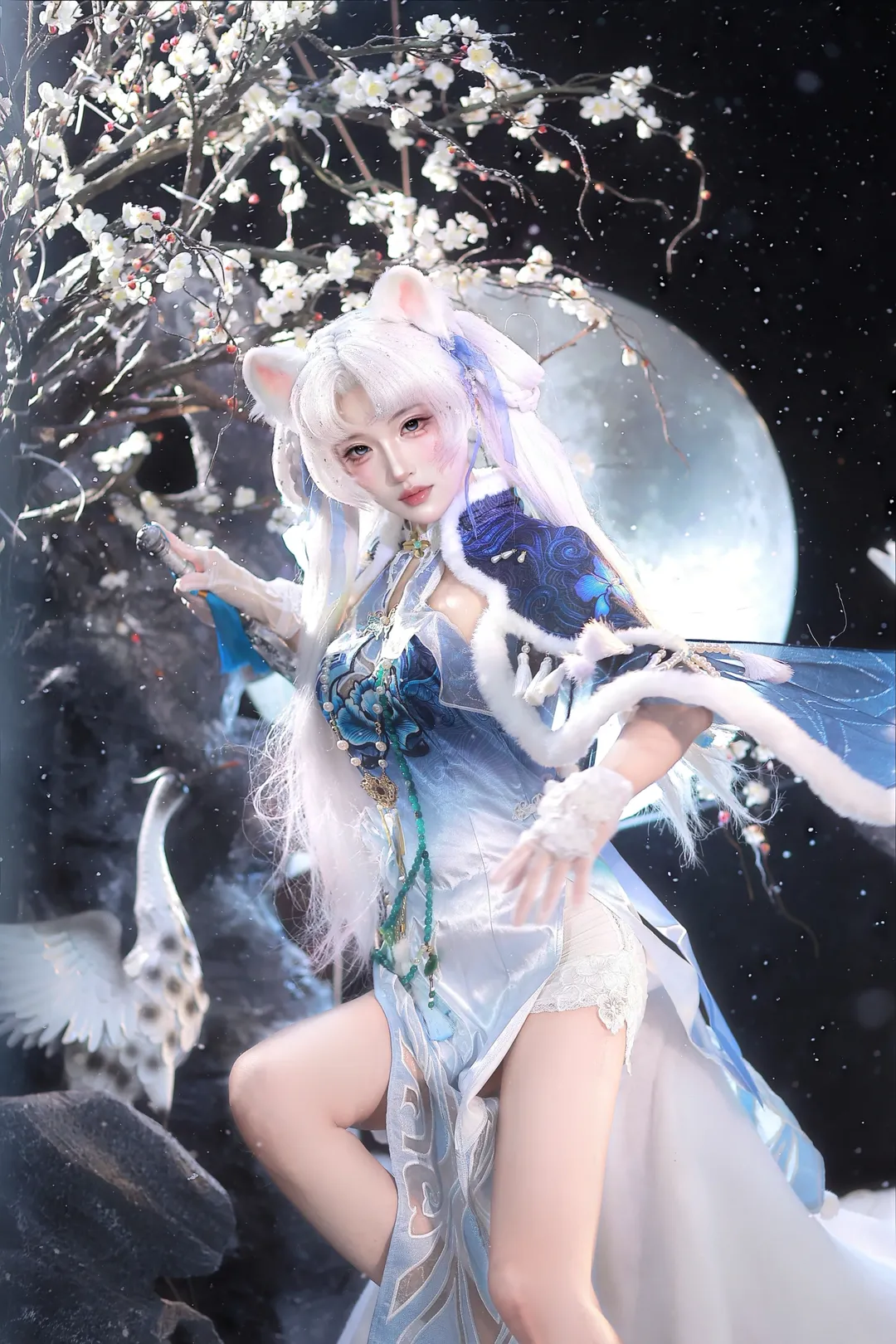 永劫无间, 顾清寒cos, 藏雨阁主, cosplay动作分享, 国风武侠cos - 第5张
