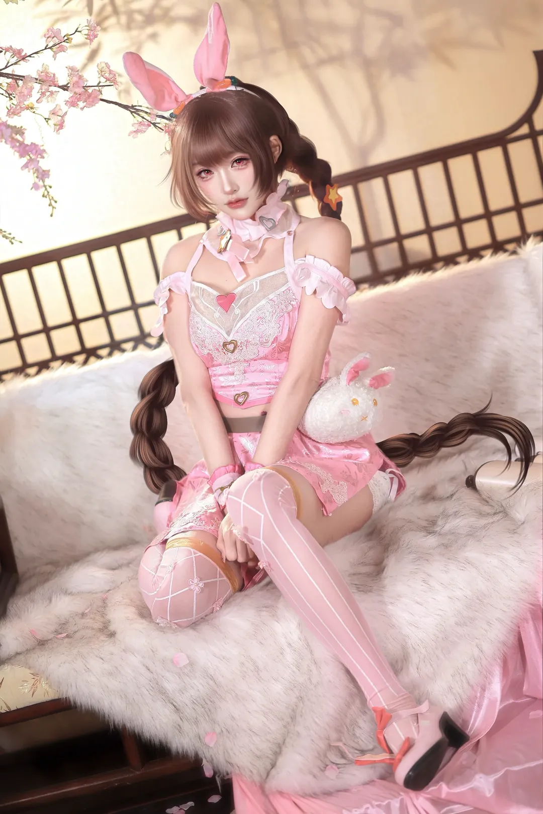 斗罗大陆, cosplay摄影, 小舞cos, 柔骨兔, 粉色系穿搭