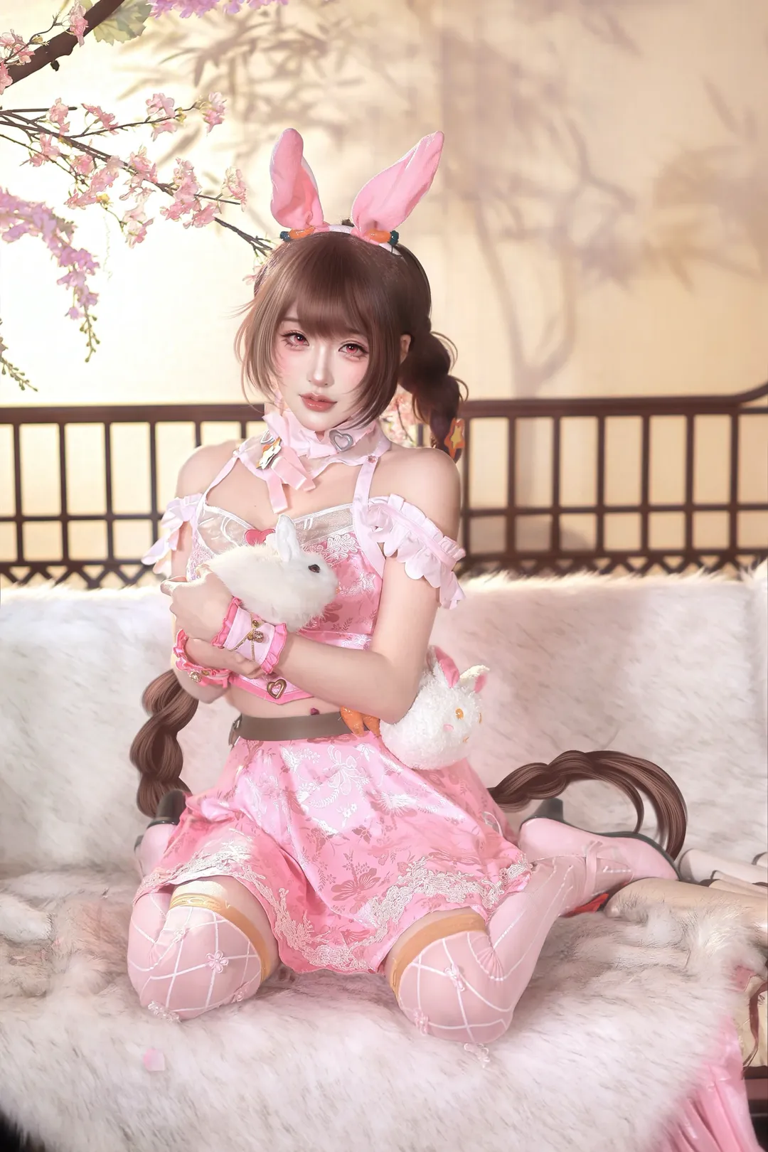斗罗大陆, cosplay摄影, 小舞cos, 柔骨兔, 粉色系穿搭 - 第3张