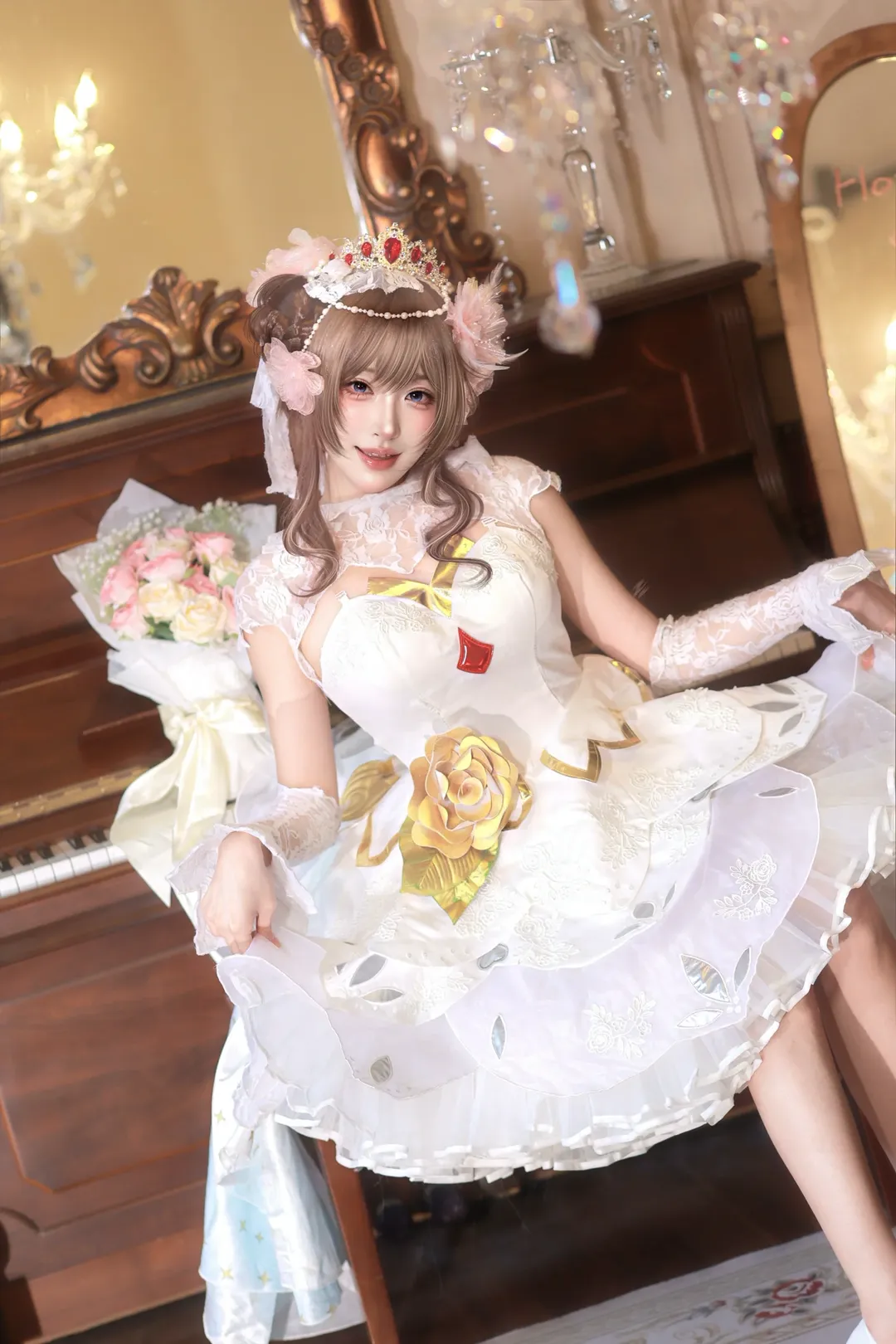 cosplay, 王者荣耀, 纯白花嫁, 小乔cos, 王者ip创作团
