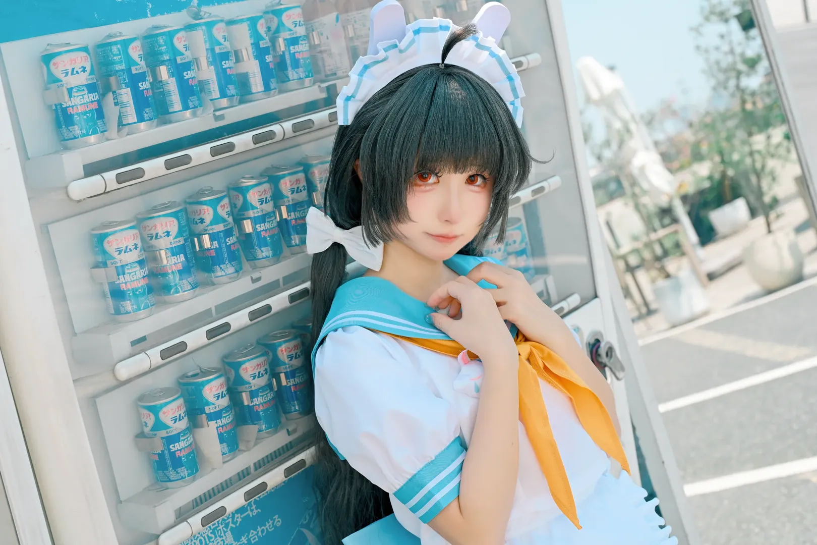 蔚藍檔案, 夏日街拍, 霞澤美遊cos, cosplay日常, 水手服穿搭