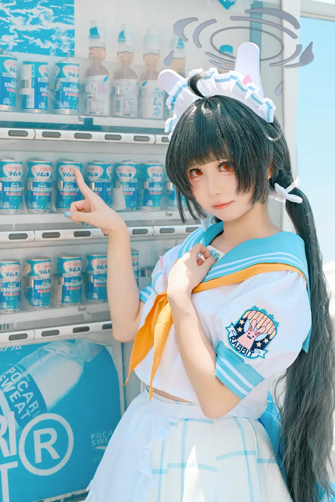 蔚蓝档案, 夏日街拍, 霞泽美游cos, cosplay日常, 水手服穿搭 - 第2张