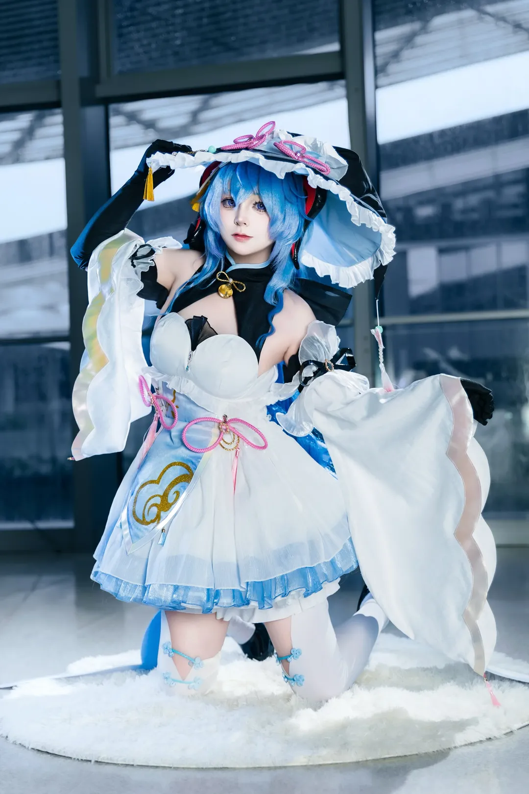 Genshin Impact, Ganyu Cosplay, Liyue character, Cosplay photography, Anime-style outfit