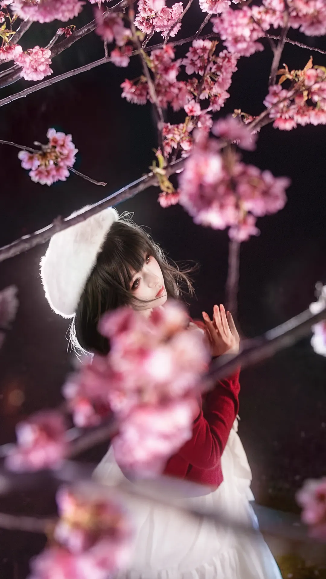 二次元cosplay, 加藤惠cos, 路人女主的养成方法, 夜景摄影, 夜樱人像 - 第7张