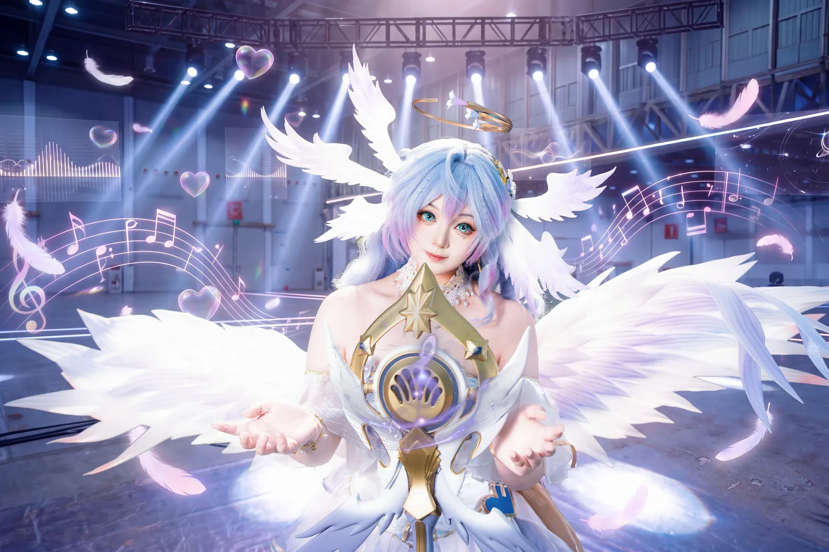 崩坏星穹铁道, 知更鸟cos, 二次元cosplay, 角色扮演摄影, 天使造型
