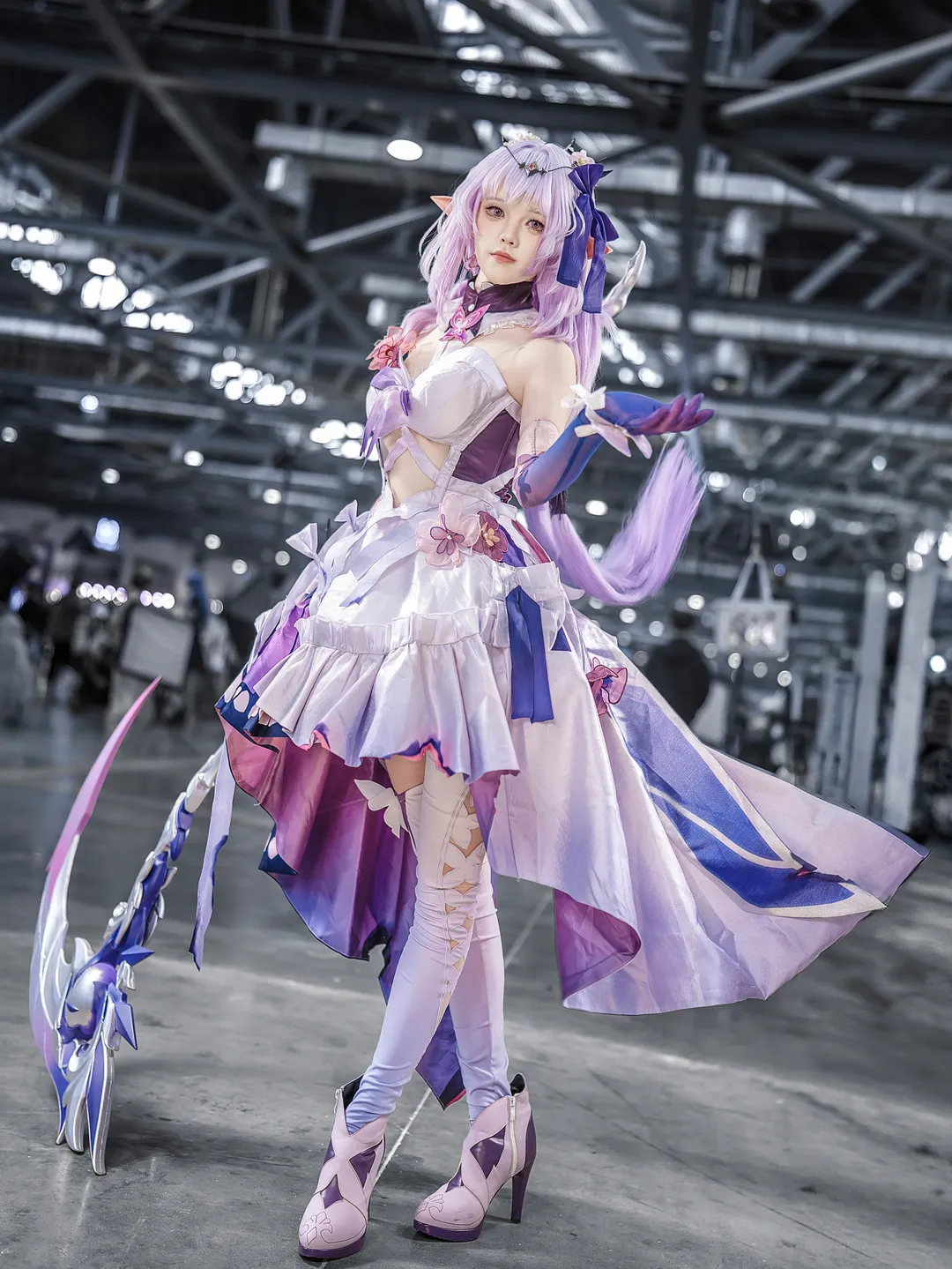 崩壊：スターレイル, イベント写真, キャストリス コスプレ, 紫系コーデ, エルフ耳スタイル