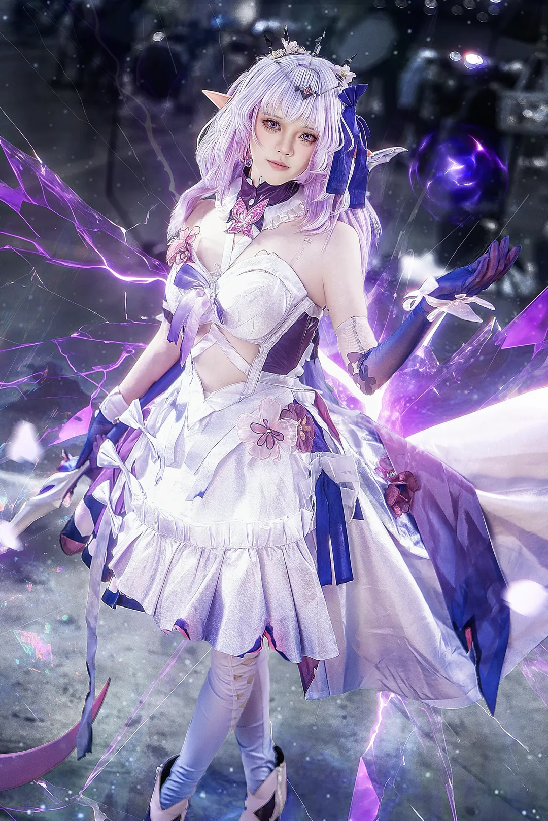 崩坏星穹铁道, 遐蝶cos, cosplay分享, 精灵耳造型, 魔法少女风 - 第1张