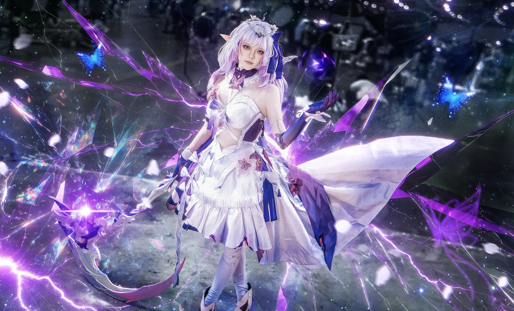 Honkai: Star Rail, Castorice cosplay, Cosplay sharing, Elf ear style, Magical Girl Style
