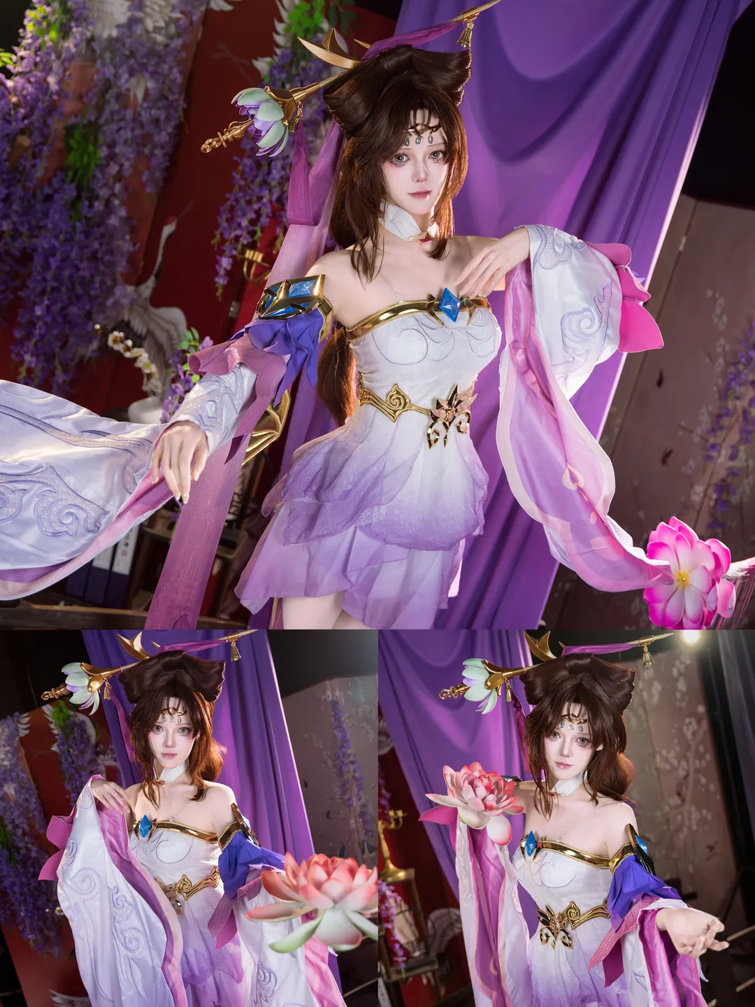 王者荣耀, 貂蝉cos, 国风汉元素, 仙侠cosplay, 莲花道具 - 第1张