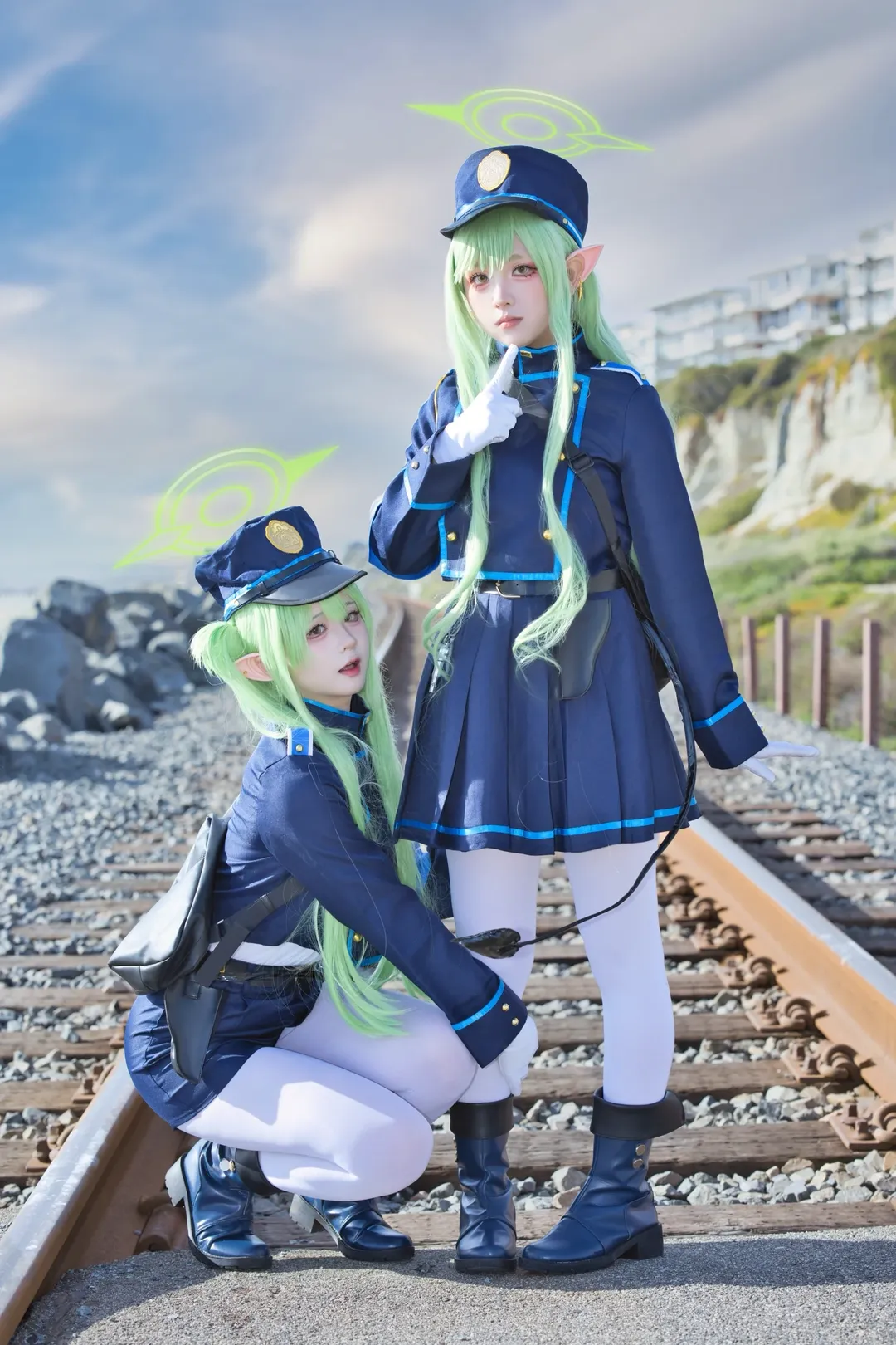 蔚蓝档案, 橘望cos, 精灵耳cosplay, 铁道双子, 橘光cos - 第1张