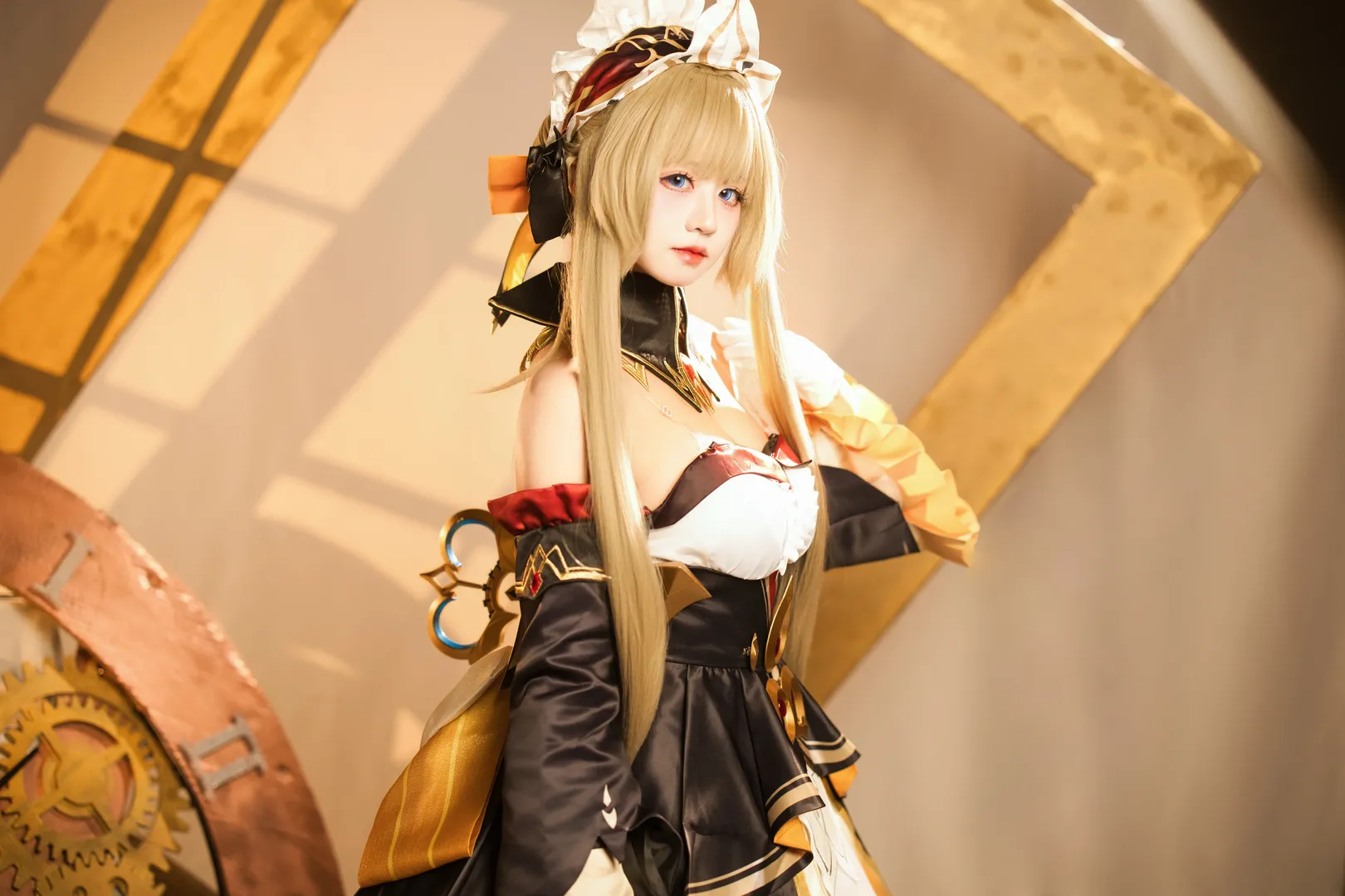 桑多涅cos, 原神, cosplay, 机械风, 金发