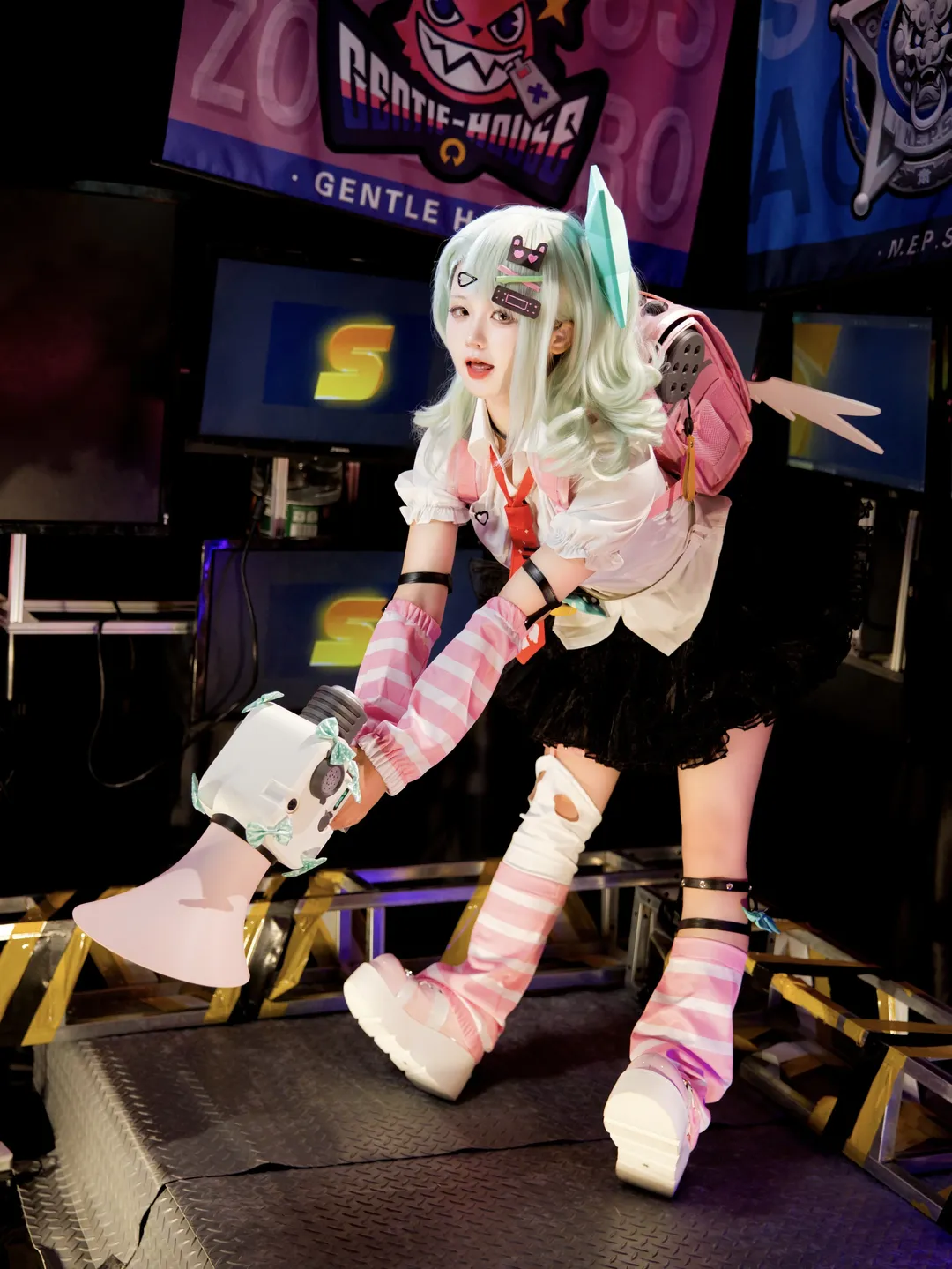绝区零, 千夏cos, cosplay摄影, 棚拍记录, 机械风穿搭 - 第1张