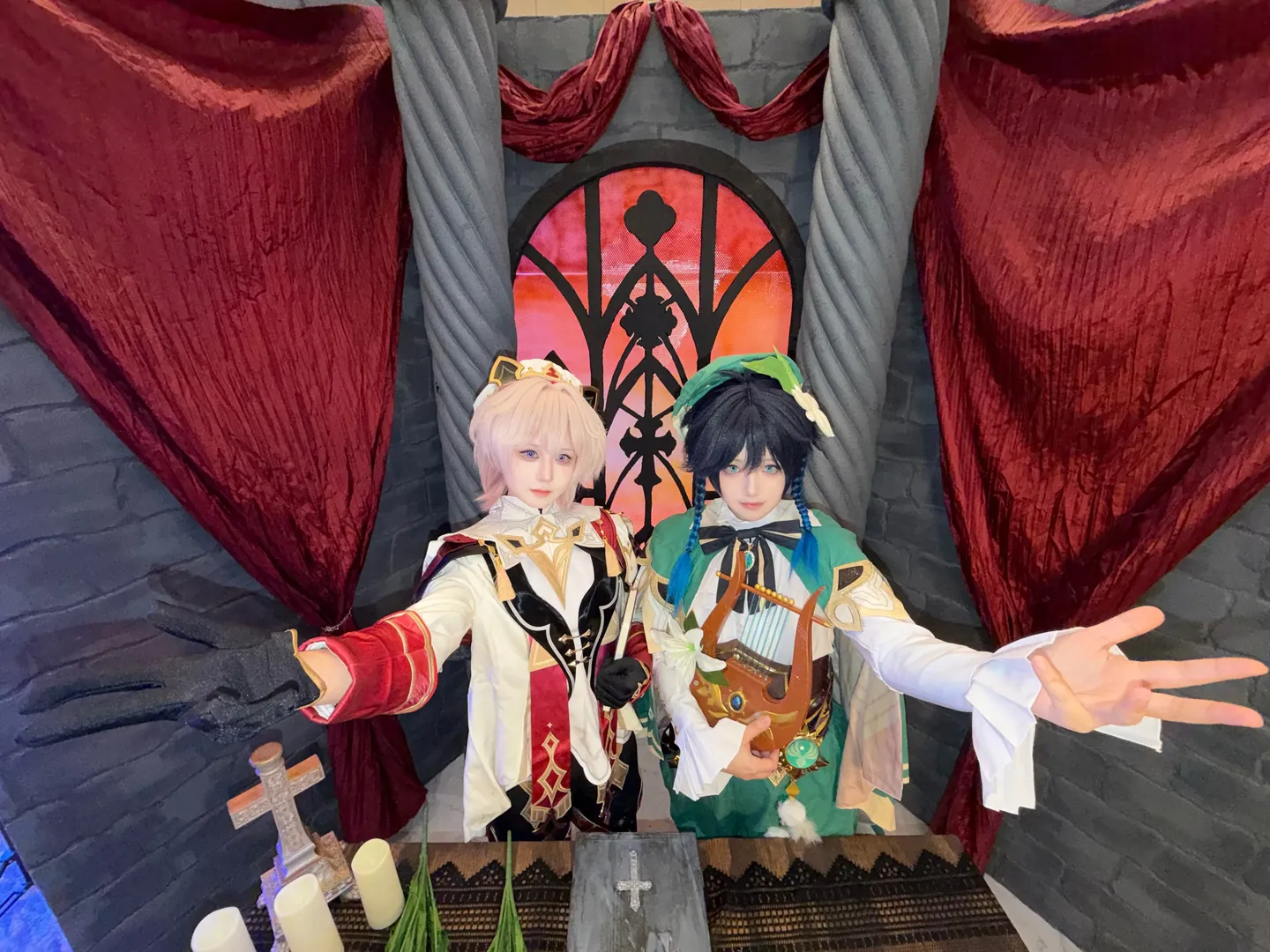 原神, cosplay摄影, 双人cosplay, 蒙德cos, 塔利雅cos - 第2张