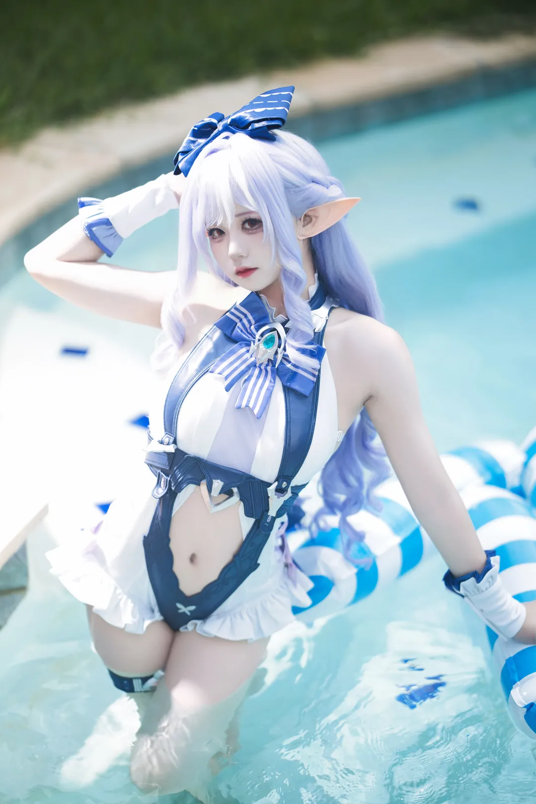 ゼンレスゾーンゼロ, アウトドア撮影, ビビアン コスプレ, 水着コスプレ, サマーフィルム - 1枚目