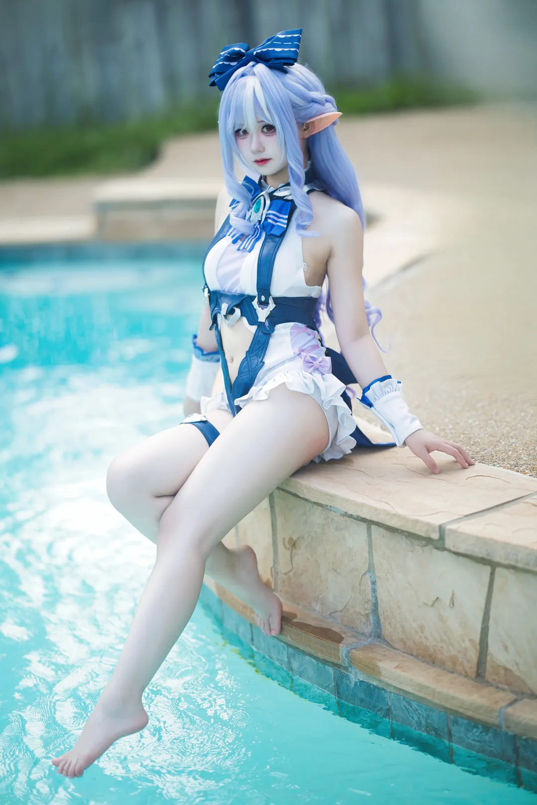 绝区零, 户外摄影, 薇薇安cos, 泳装cosplay, 夏日写真