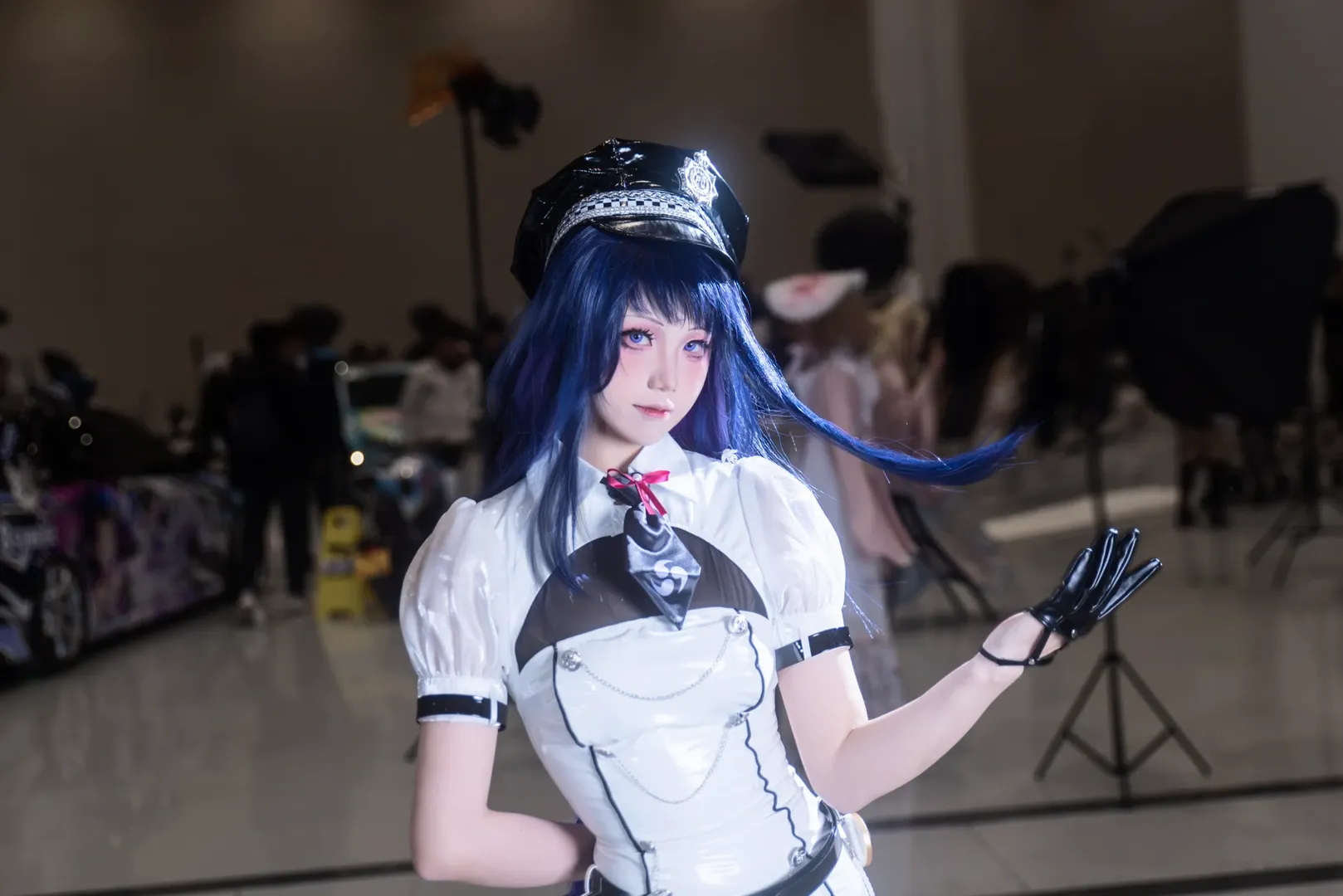 原神, イベント写真, 武漢漫画展, 雷電将軍コスプレ, 同人女性警官 - 1枚目