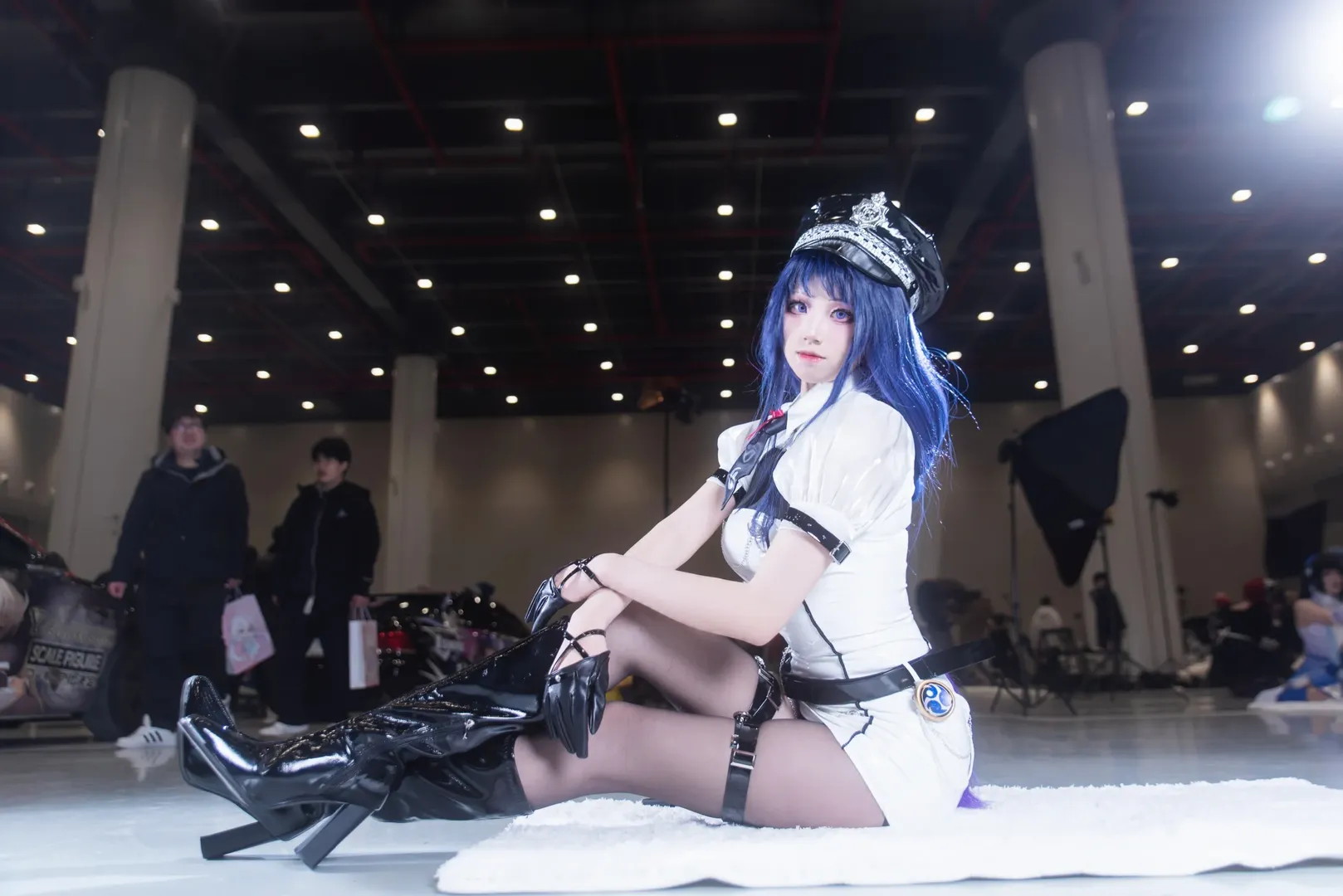 原神, イベント写真, 武漢漫画展, 雷電将軍コスプレ, 同人女性警官 - 3枚目