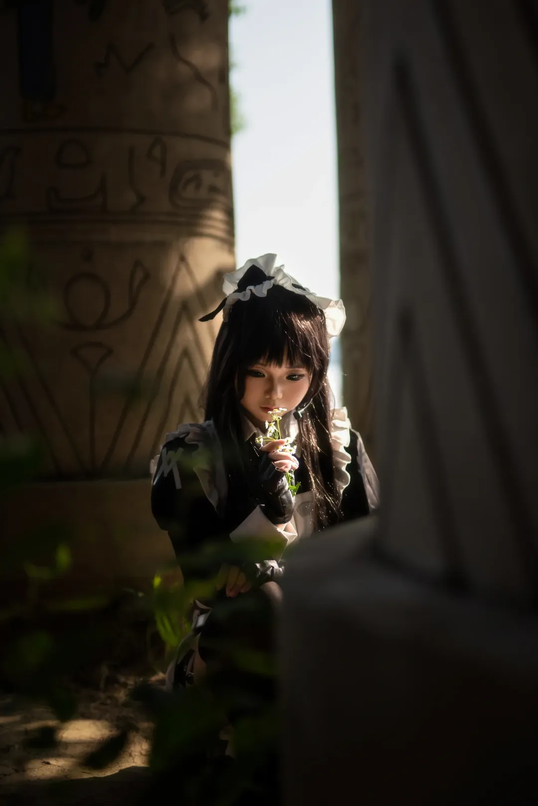 人像摄影, 战斗女仆cos, 武汉cosplay, 户外光影, 废墟风摄影 - 第3张