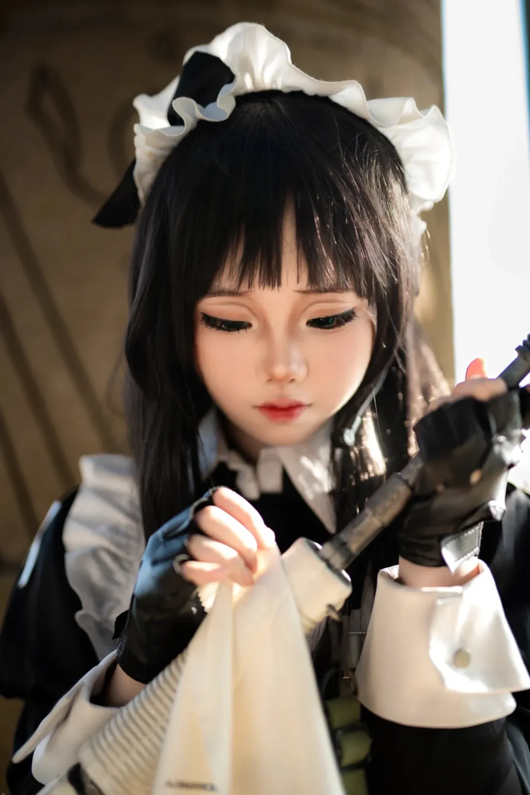 人像摄影, 战斗女仆cos, 武汉cosplay, 户外光影, 废墟风摄影 - 第7张