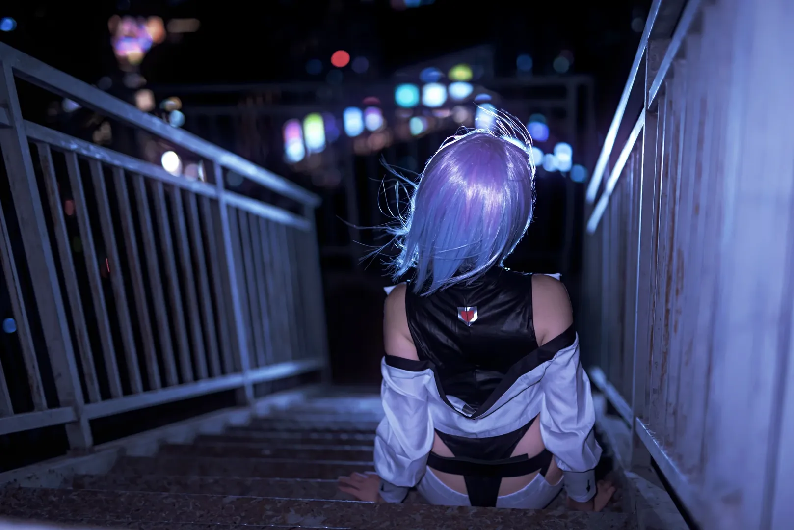 二次元cosplay, 露西cos, 賽博朋克攝影, 重慶夜景, 賽博朋克邊緣行者 - 第2張