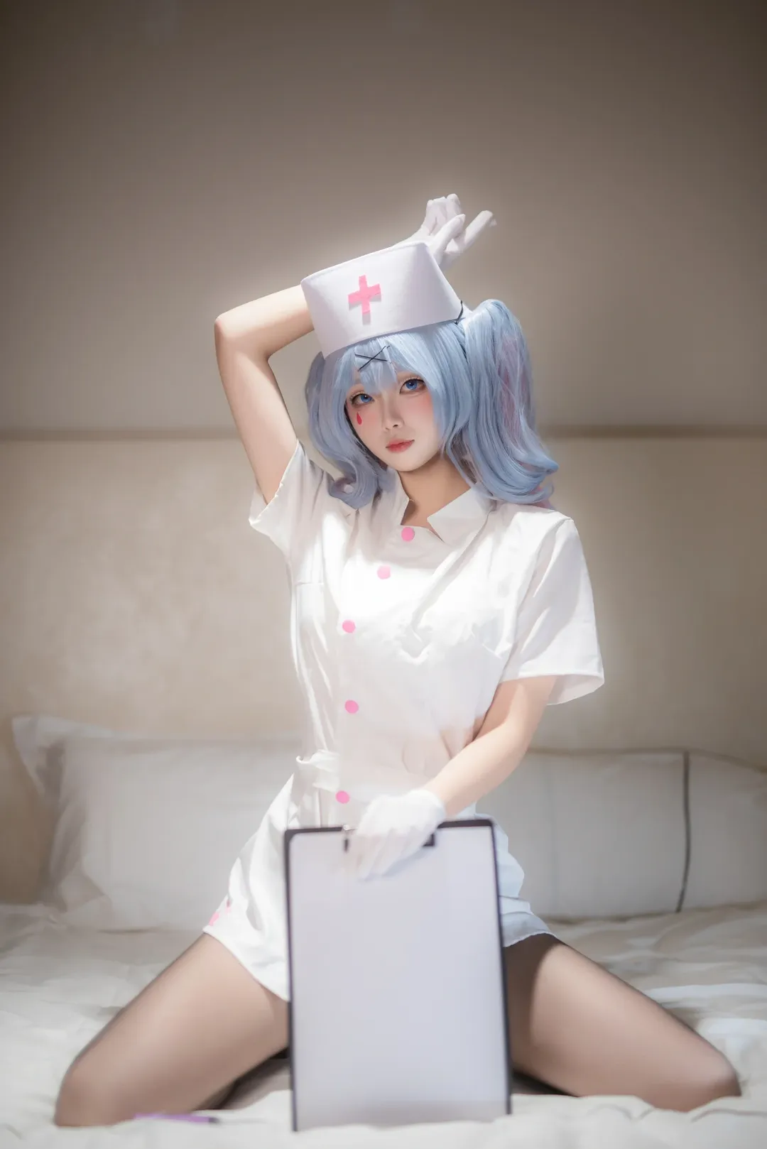 初音ミク コスプレ, ポートレート, 青島撮影依頼, 初音ミク ラビットホール, ナース服コスプレ - 1枚目