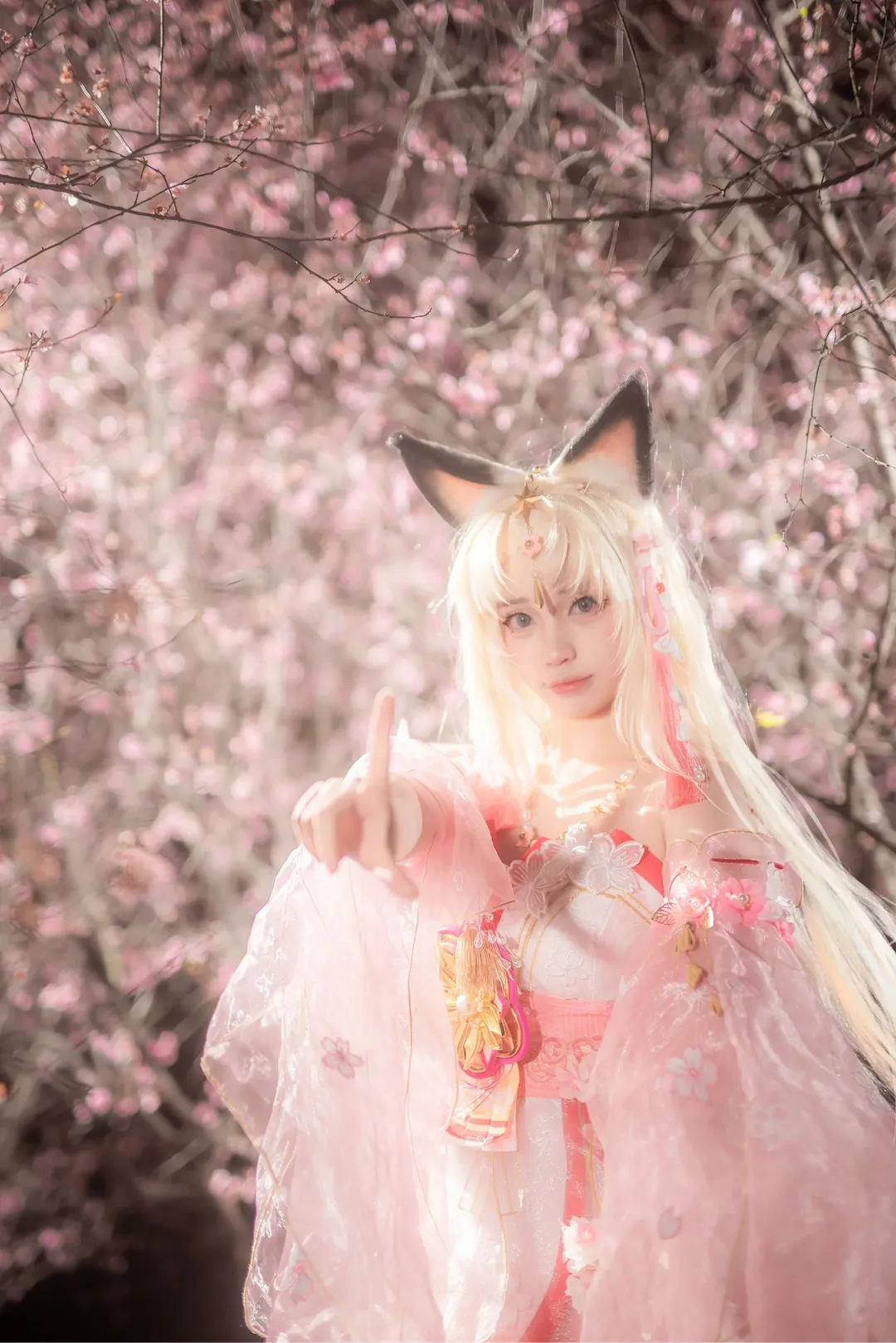 永劫无间, 人像摄影, cosplay正片, 胡桃cos, 夜樱写真 - 第10张