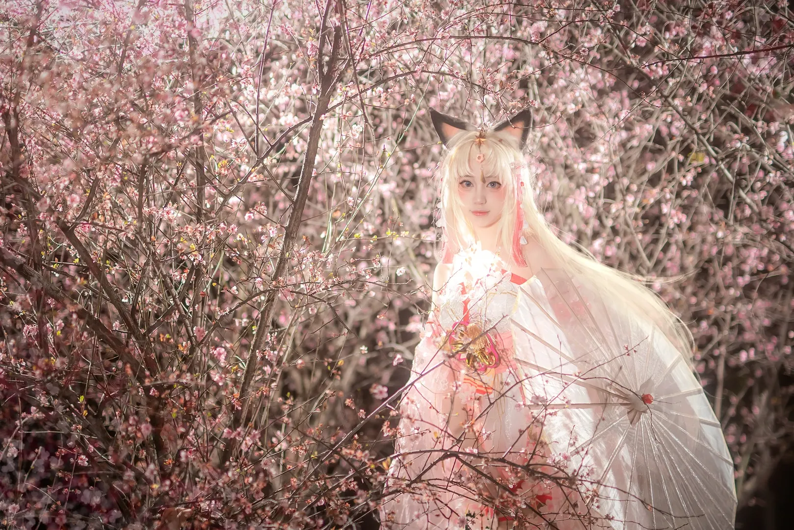 永劫无间, 人像摄影, cosplay正片, 胡桃cos, 夜樱写真 - 第9张