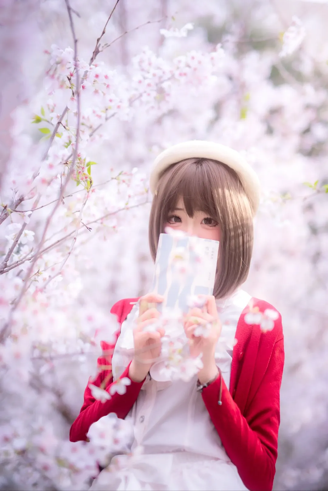 加藤惠cos, 路人女主的养成方法, cosplay摄影, 樱花人像, 重大虎溪 - 第1张