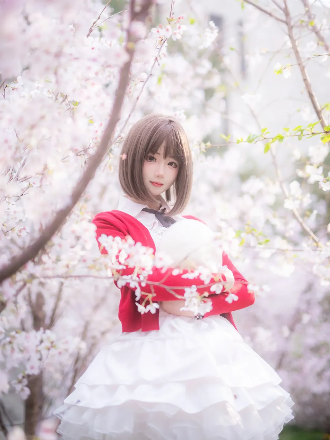 加藤惠cos, 路人女主的养成方法, cosplay摄影, 樱花人像, 重大虎溪
