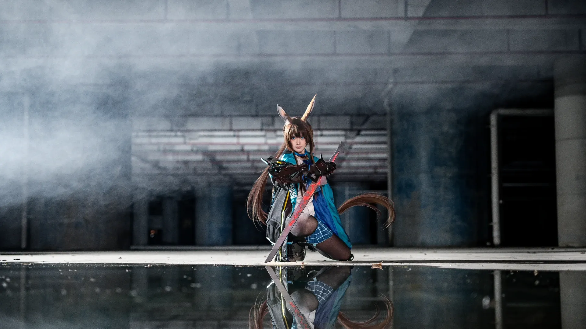 Arknights, Amiya cosplay, Cosplay photoshoot, Chongqing photography, Wasteland style portrait