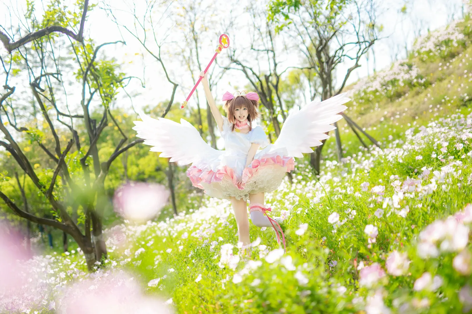 二次元摄影, 户外摄影, 木之本樱cos, 魔卡少女樱, 重庆约拍