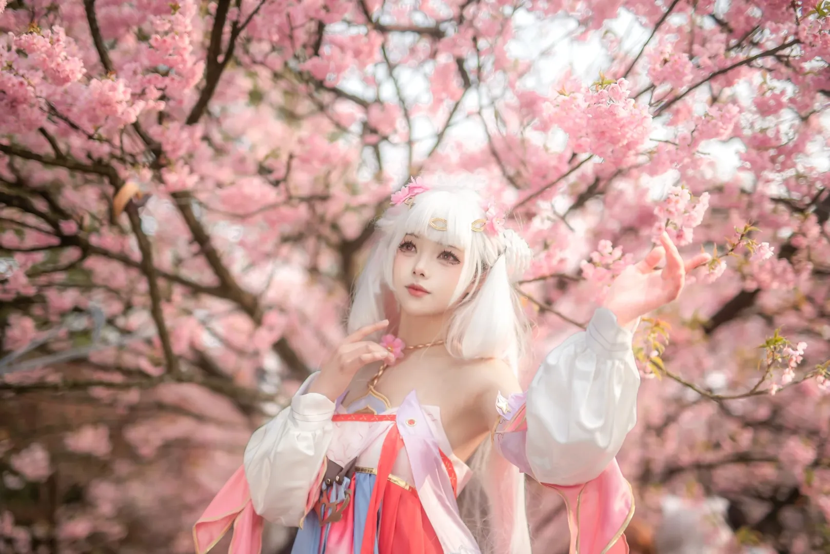 鳴潮, 二次元撮影, 今汐コスプレ, コスプレ写真, 桜のポートレート - 6枚目