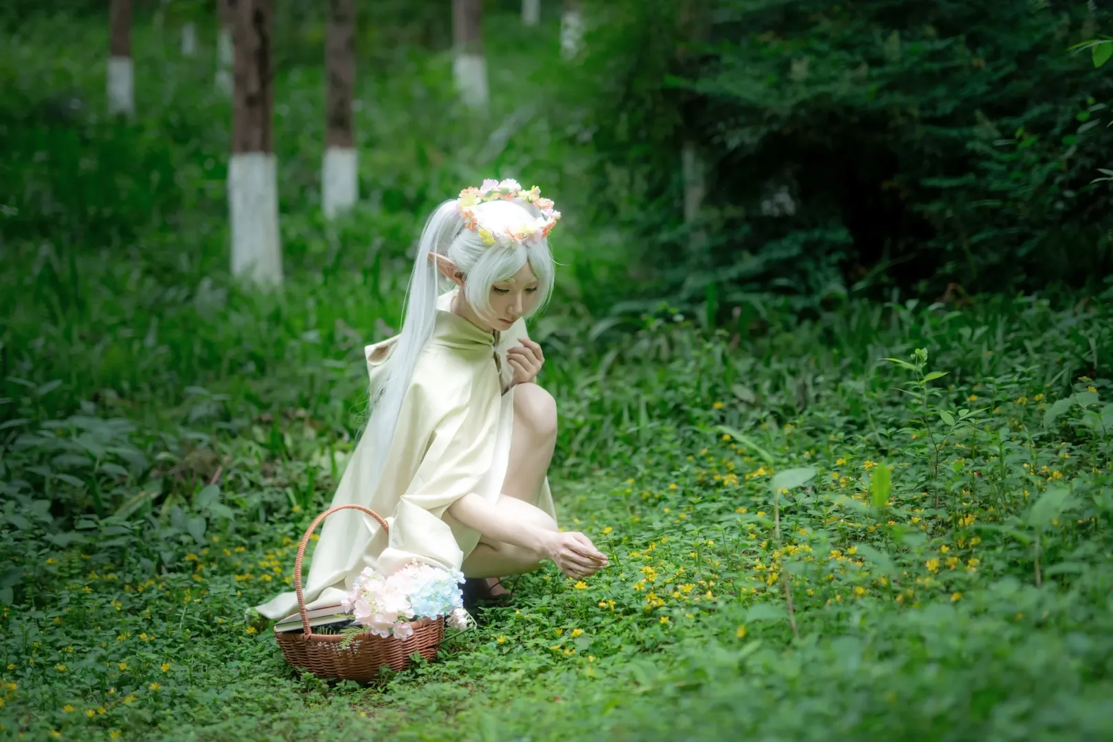 二次元撮影, 葬送のフリーレン, フリーレン コスプレ, コスプレ撮影, 森系ポートレート