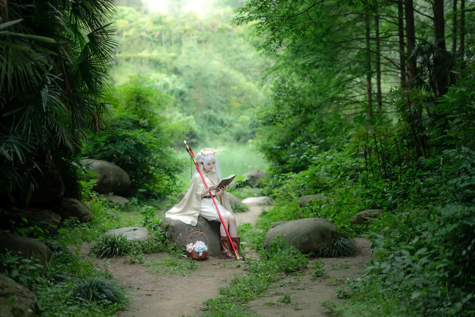 二次元摄影, 葬送的芙莉莲, 芙莉莲cos, cosplay正片, 森系人像 - 第5张