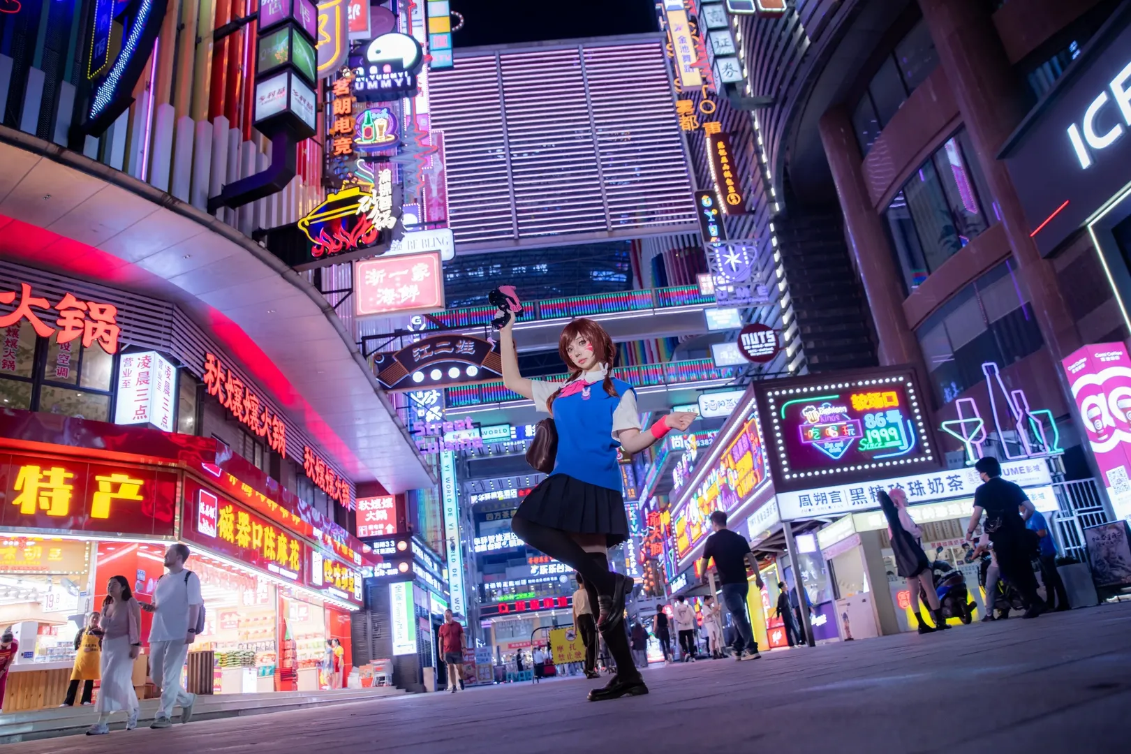赛博朋克, 人像摄影, 守望先锋, 重庆夜景, D.Va cos - 第3张
