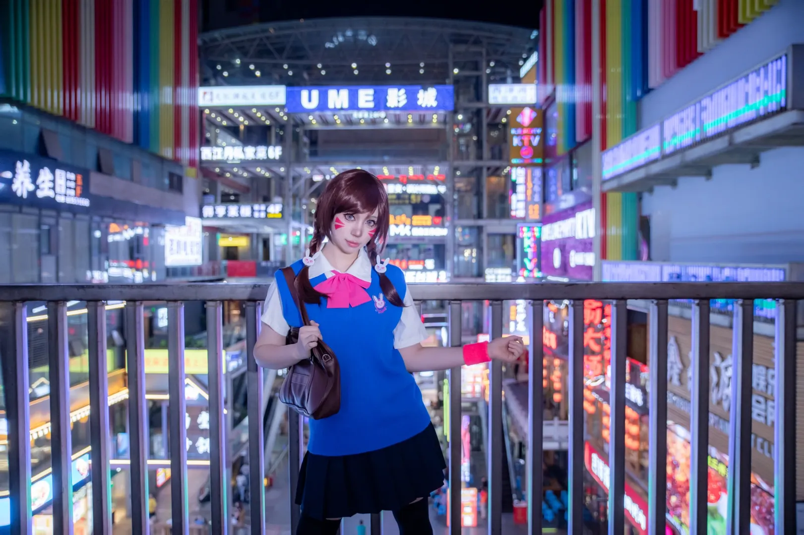 赛博朋克, 人像摄影, 守望先锋, 重庆夜景, D.Va cos - 第5张