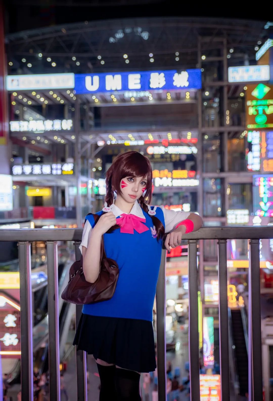赛博朋克, 人像摄影, 守望先锋, 重庆夜景, D.Va cos - 第6张