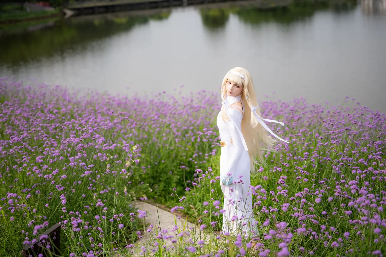 コスプレ写真, ポートレート, 花畑撮影, マキアコスプレ, さよならの朝に約束の花をかざろう - 11枚目
