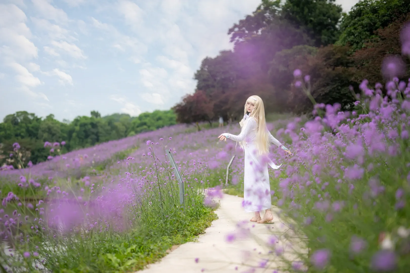 コスプレ写真, ポートレート, 花畑撮影, マキアコスプレ, さよならの朝に約束の花をかざろう - 13枚目