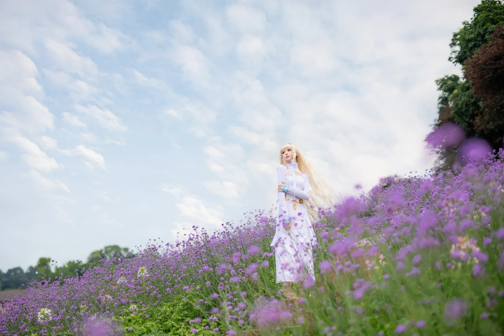 コスプレ写真, ポートレート, 花畑撮影, マキアコスプレ, さよならの朝に約束の花をかざろう - 2枚目