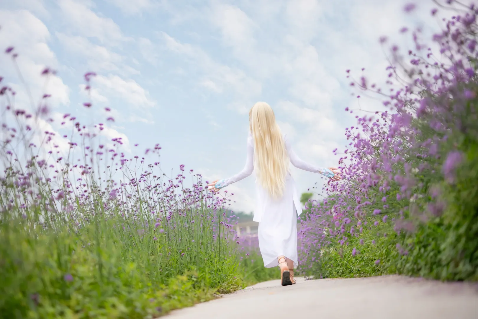 コスプレ写真, ポートレート, 花畑撮影, マキアコスプレ, さよならの朝に約束の花をかざろう - 7枚目