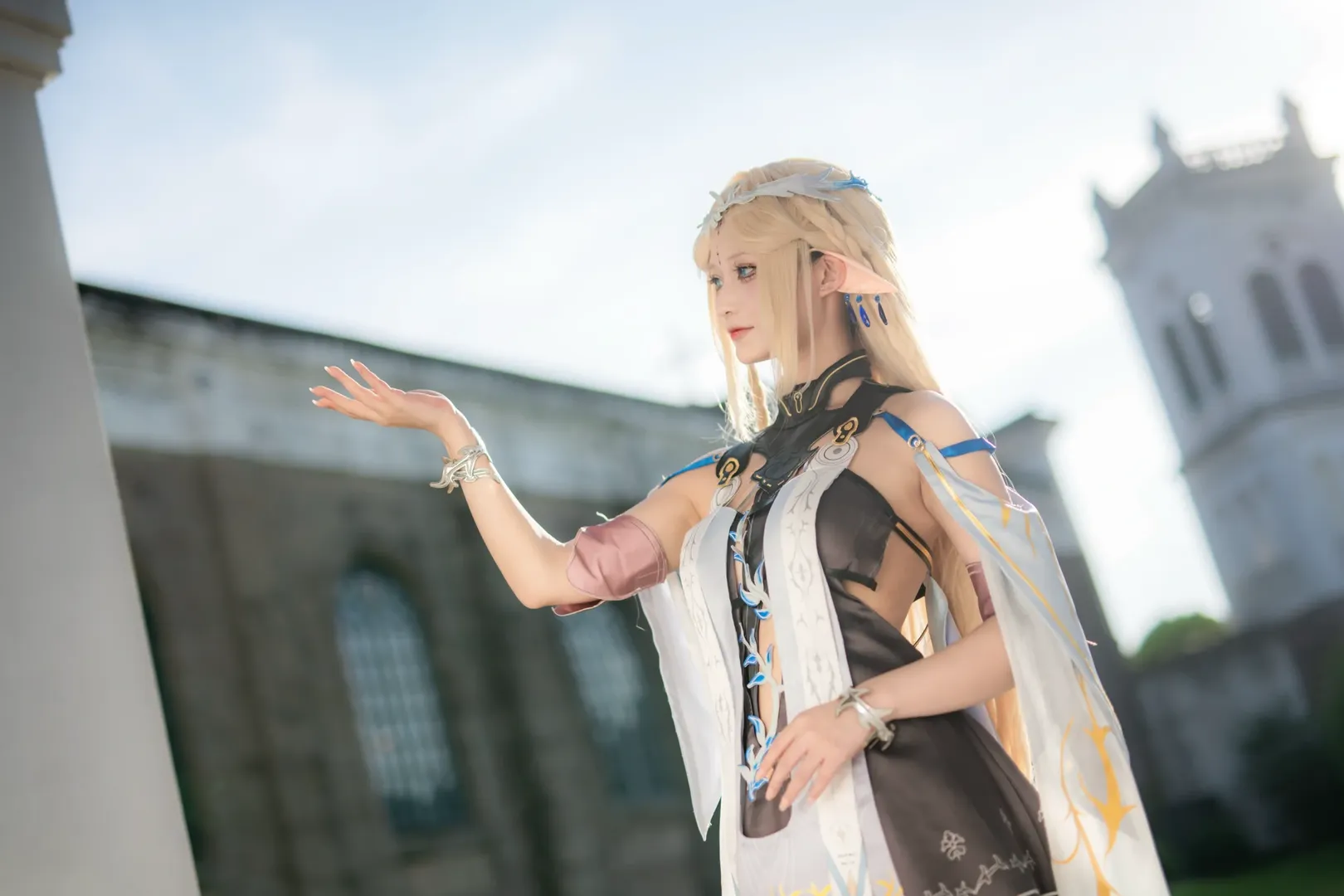 鸣潮, 卡提希娅cos, 二次元外景, 重庆cosplay, 教堂外景摄影 - 第2张