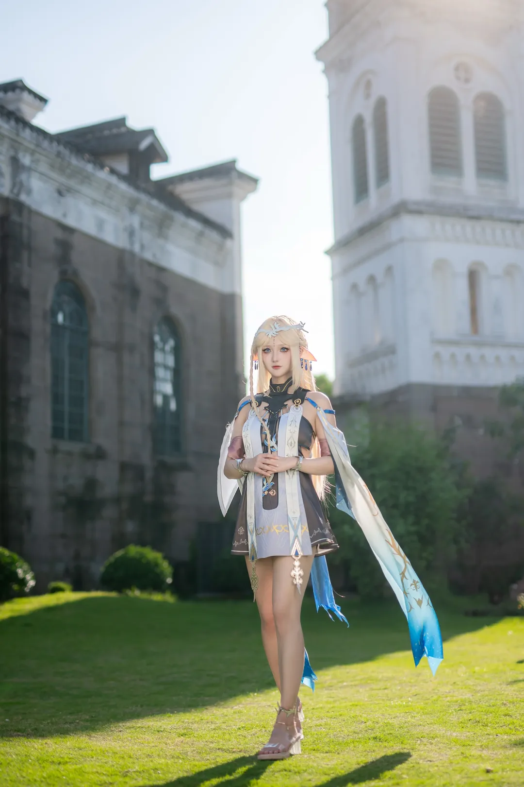 鸣潮, 卡提希娅cos, 二次元外景, 重庆cosplay, 教堂外景摄影 - 第3张