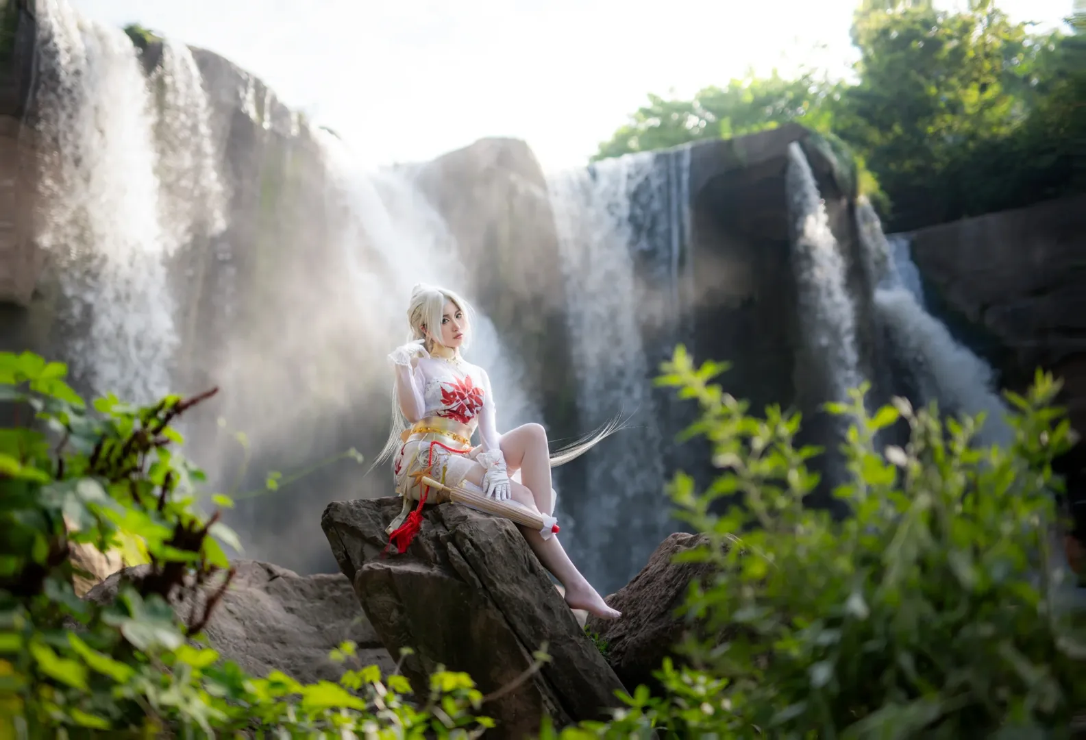 永劫无间, 国风cosplay, 重庆拍照, 宁红夜cos, 瀑布人像摄影 - 第2张