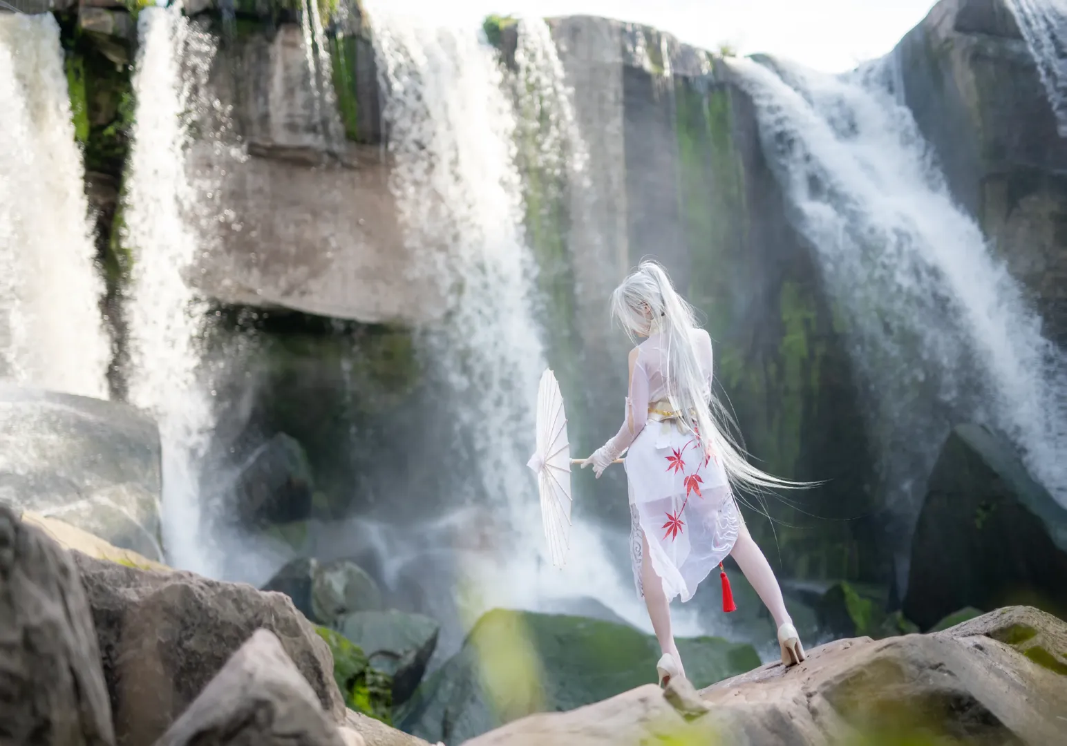 永劫无间, 国风cosplay, 重庆拍照, 宁红夜cos, 瀑布人像摄影 - 第3张