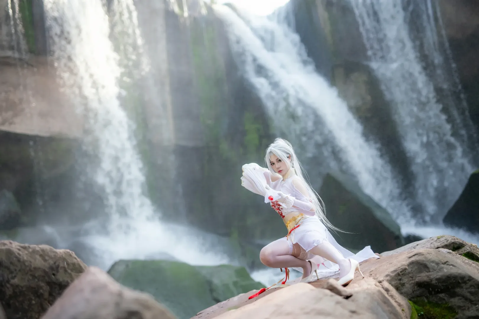 永劫无间, 国风cosplay, 重庆拍照, 宁红夜cos, 瀑布人像摄影 - 第4张